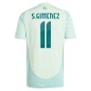 Officiële Voetbalshirt Mexico Santiago Gimenez 11 Uit 2024 - Heren